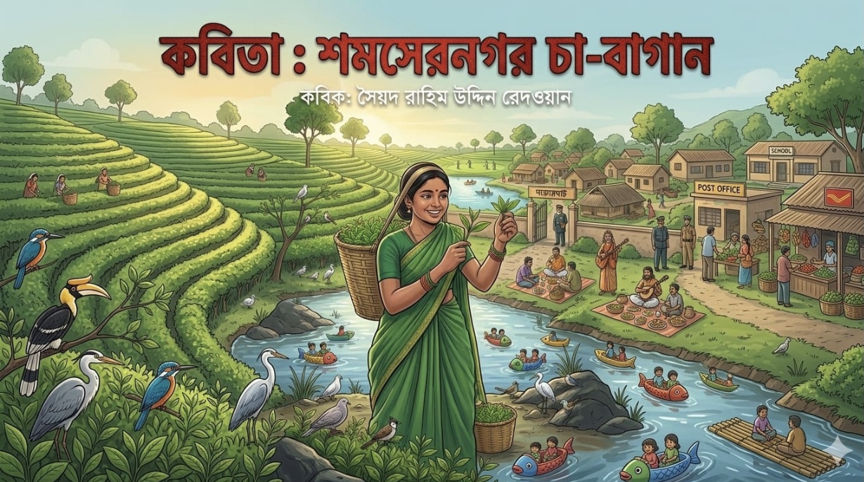কবিতা : শমসেরনগর চা-বাগান কবি: সৈয়দ রাহিম উদ্দিন রেদওয়ান