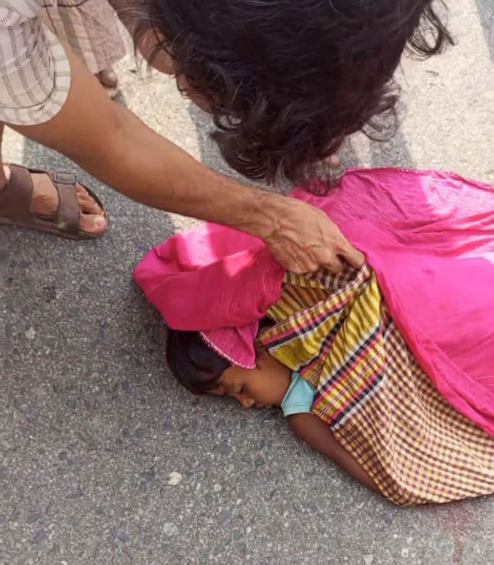 সেনবাগে গরু বাজার দেখতে গিয়ে ট্রাকের ধাক্কায় শিশু সাকিব( ৮)নিহত