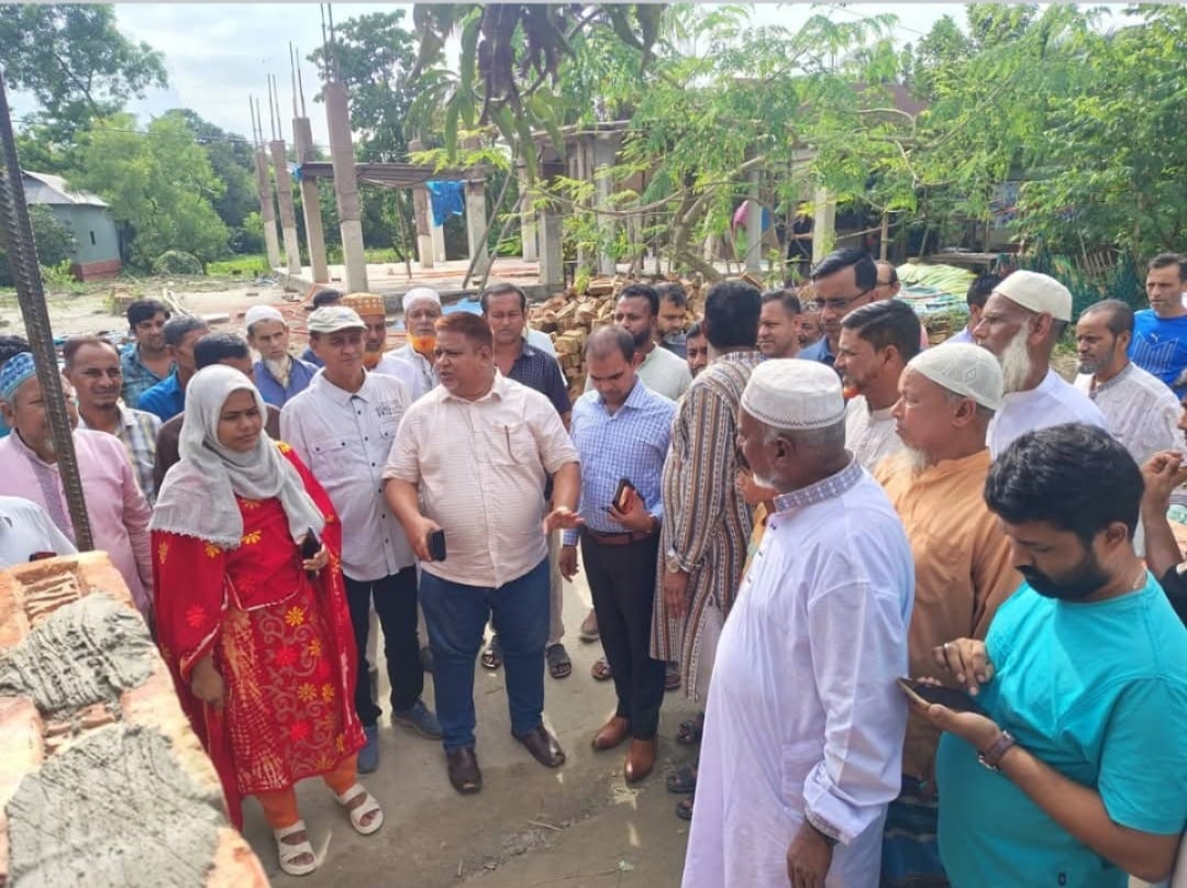নাসিরনগর গুনিয়াউকে সড়ক উন্নয়ন  কাজের উদ্বোধন করেন এমপি এম এ হান্নান।