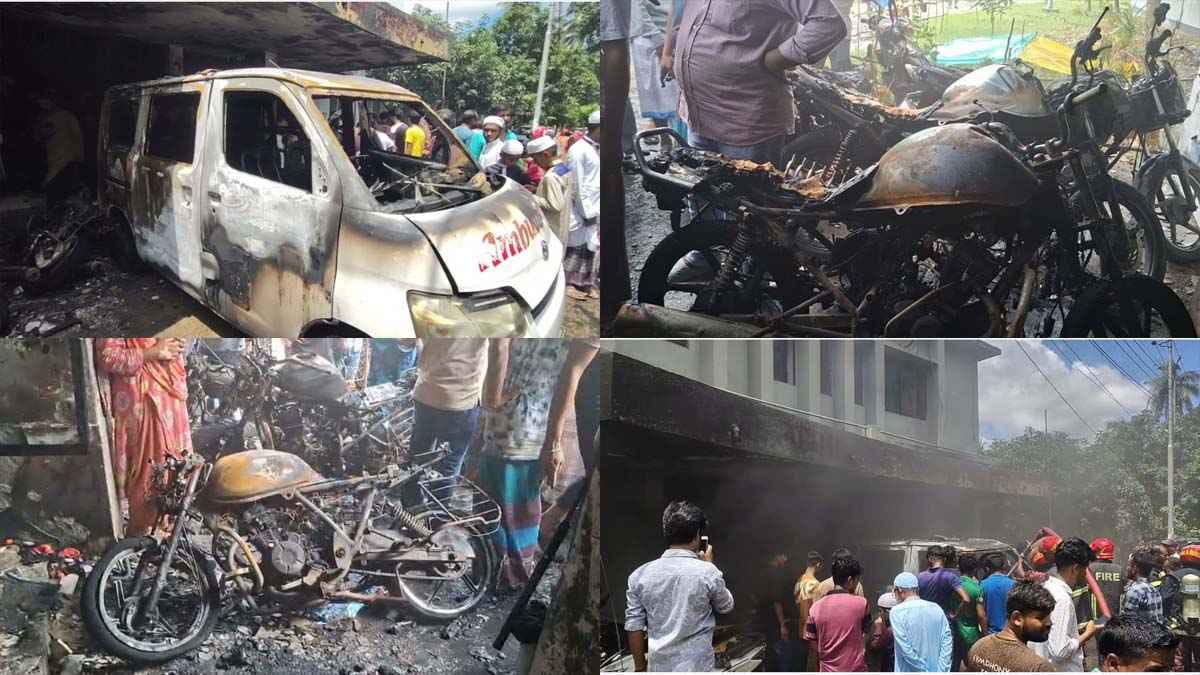 ‎বাগেরহাট হাসপাতালে অ্যাম্বুলেন্সে সিলিন্ডার বিস্ফোরণ: দগ্ধ চালক, ভস্মীভূত ৮ মোটরসাইকেল