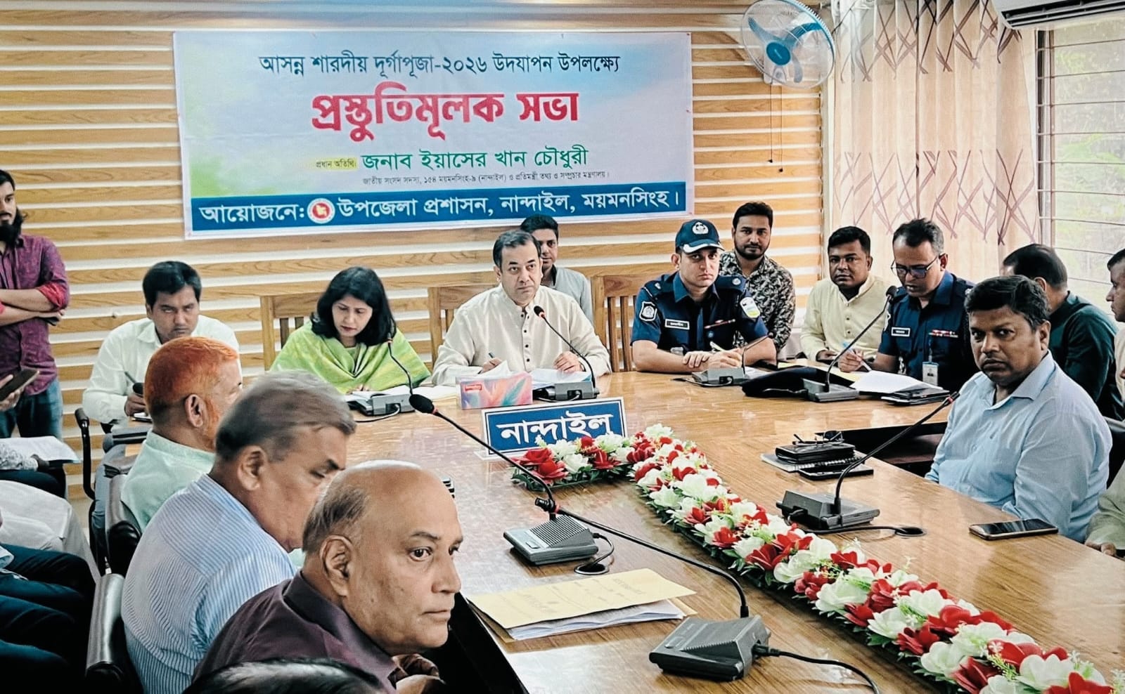 নান্দাইলে ৩১টি পূজামণ্ডপে দুর্গোৎসবের প্রস্তুতি, নিরাপত্তা জোরদারের নির্দেশ তথ্য প্রতিমন্ত্রীর